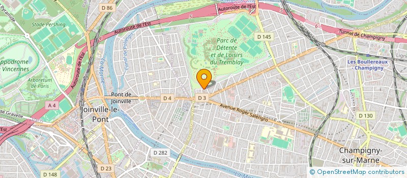 localisation de l'entreprise ACE SERVICES à CHAMPIGNY-SUR-MARNE