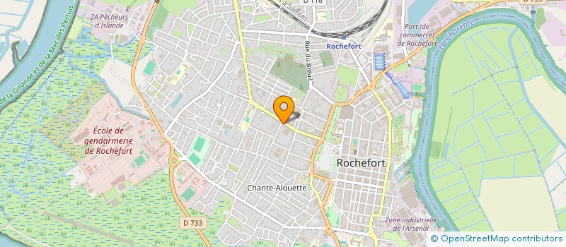 localisation de l'entreprise ACE TBS FRANCE  ROCHEFORT