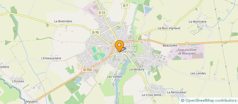 localisation de l'entreprise ACE TOPO à VIEILLEVIGNE