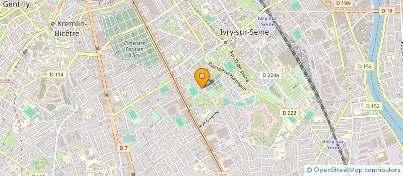 localisation de l'entreprise ACE TRANSPORT à IVRY-SUR-SEINE