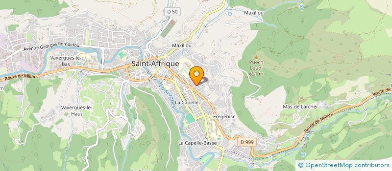 localisation de l'entreprise ACE12 à SAINT-AFFRIQUE