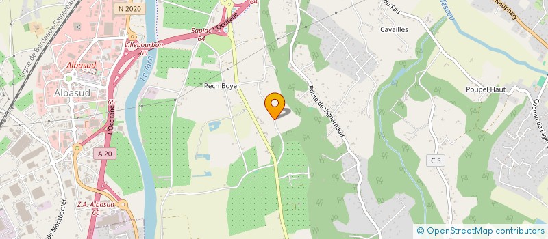 localisation de l'entreprise ACE2F  MONTAUBAN