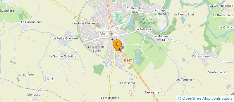 localisation de l'entreprise ACE85 à LUCS SUR BOULOGNE (LES)