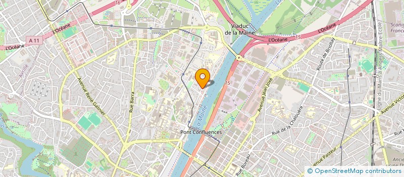 localisation de l'entreprise ACEANE à ANGERS