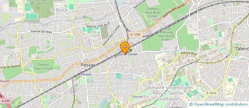 localisation de l'entreprise ACEB 33 SUD à PESSAC