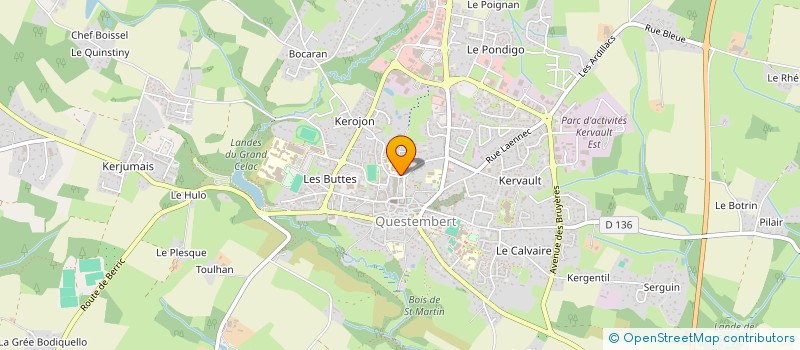 localisation de l'entreprise ACEB ASSO COMME ELECT BATIMENT à QUESTEMBERT