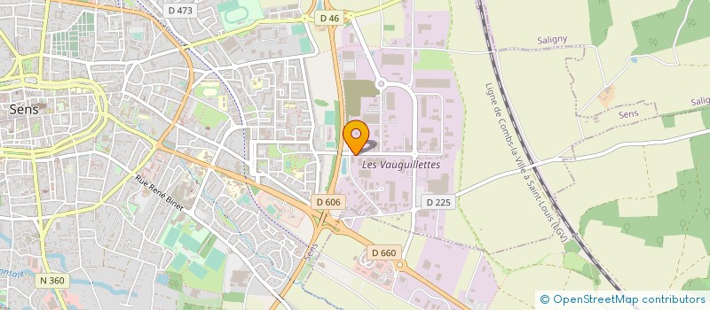 localisation de l'entreprise ACEB NORD  SENS