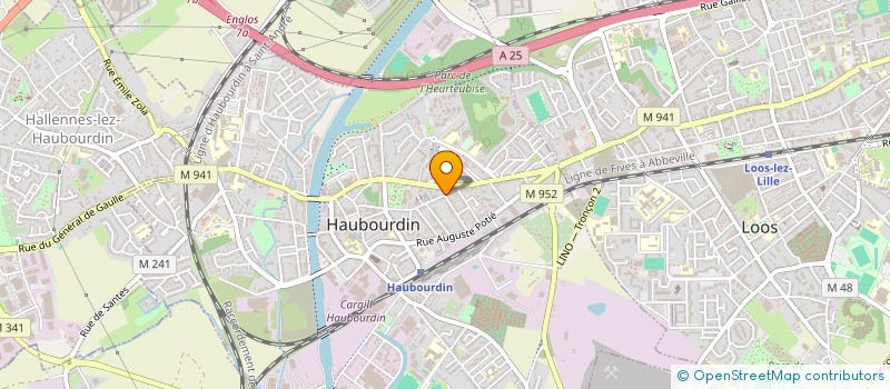 localisation de l'entreprise ACEBIO à HAUBOURDIN