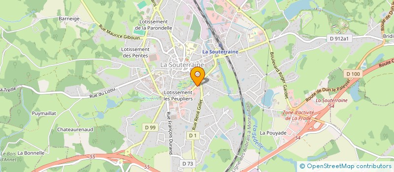 localisation de l'entreprise ACEC DDU à LA SOUTERRAINE