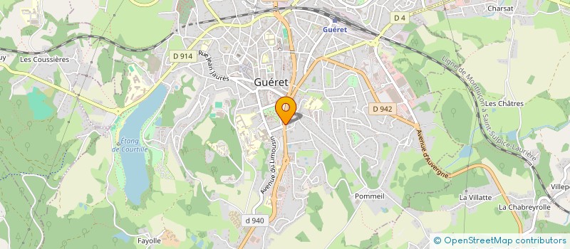 localisation de l'entreprise ACEC DEVELOPPEMENT à GUERET