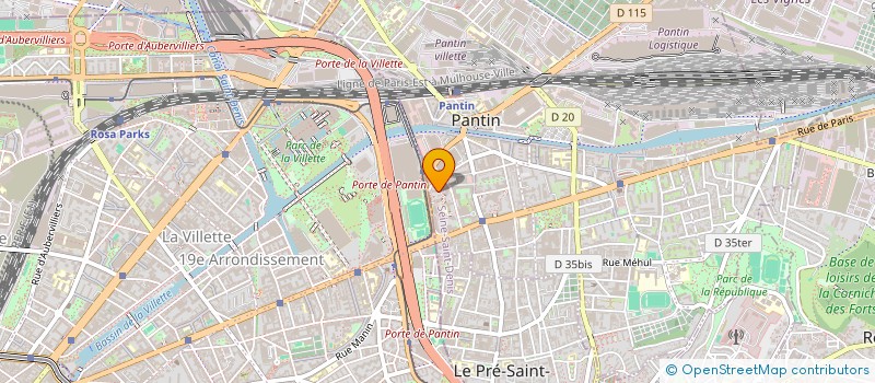 localisation de l'entreprise ACECCO EFFICIENCE à PANTIN