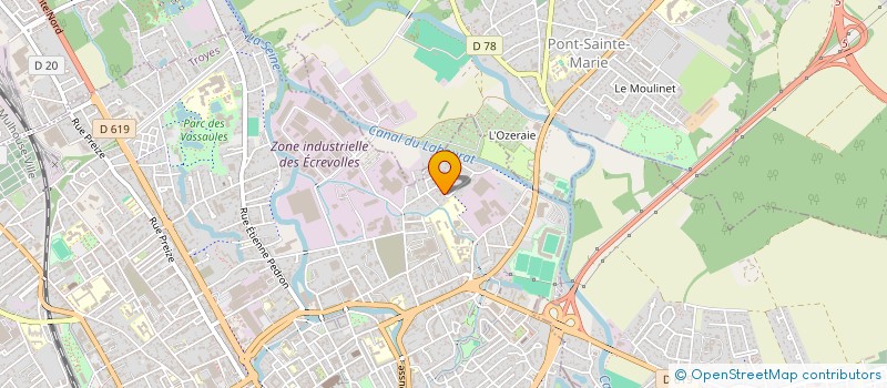 localisation de l'entreprise ACED à TROYES