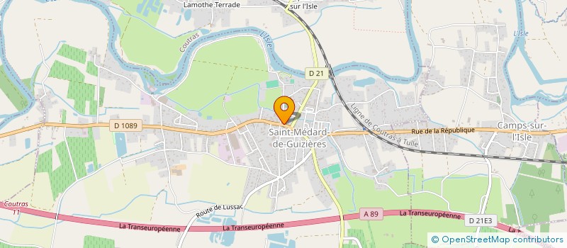 localisation de l'entreprise ACEDERA  SAINT-MEDARD-DE-GUIZIERES