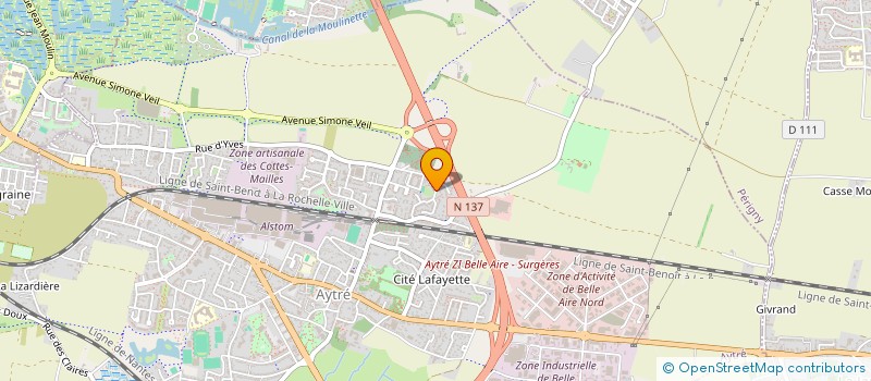 localisation de l'entreprise ACEE  AYTRE