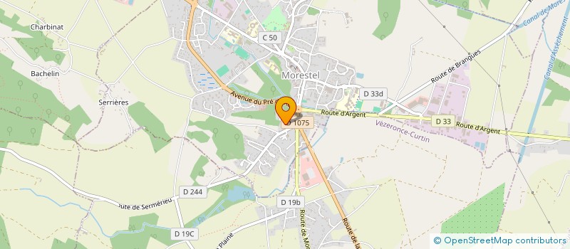 localisation de l'entreprise ACEE INVEST  MORESTEL