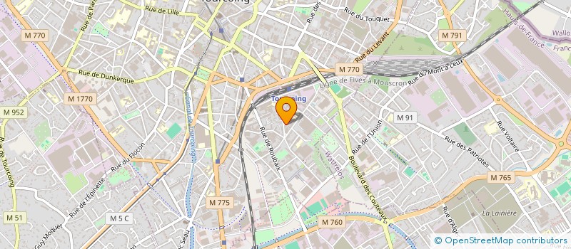 localisation de l'entreprise ACEEA  TOURCOING