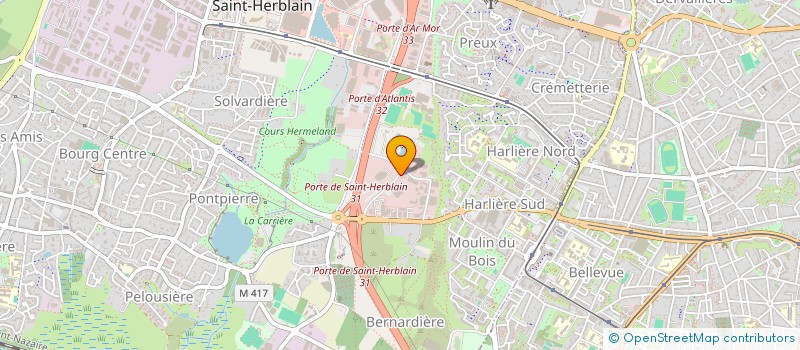 localisation de l'entreprise ACEF ATLANTIQUE à SAINT-HERBLAIN