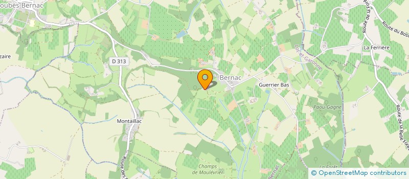 localisation de l'entreprise ACEG  LOUBES-BERNAC