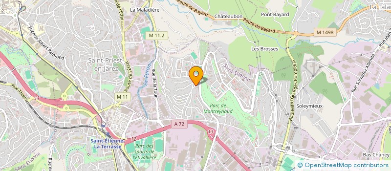 localisation de l'entreprise ACEG DIAGNOSTICS IMMOBILIER à SAINT-ETIENNE