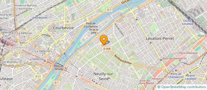 localisation de l'entreprise ACEL LES PATROS DE NEUILLY à NEUILLY-SUR-SEINE