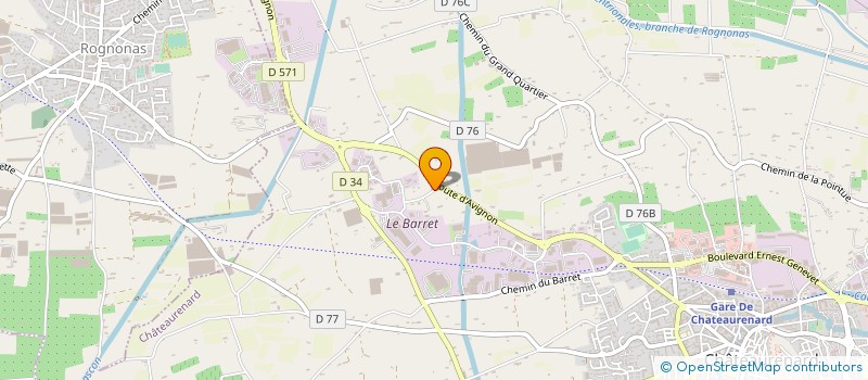localisation de l'entreprise ACEL ONISFLOR à CHATEAURENARD