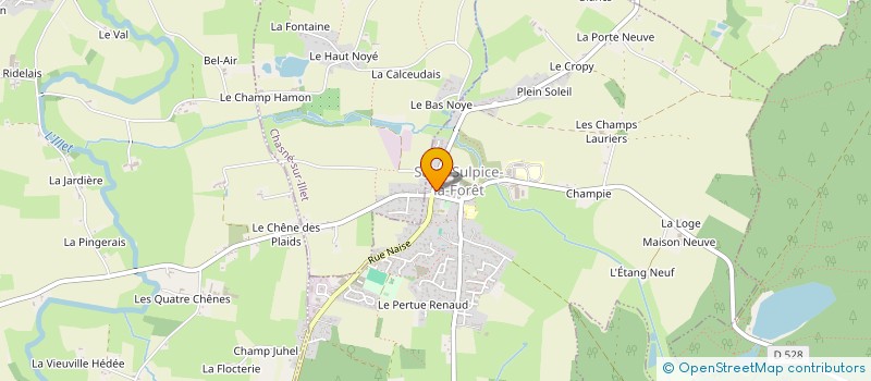 localisation de l'entreprise ACELDY ADRIEN & CHARLOTTE  SAINT-SULPICE-LA-FORET