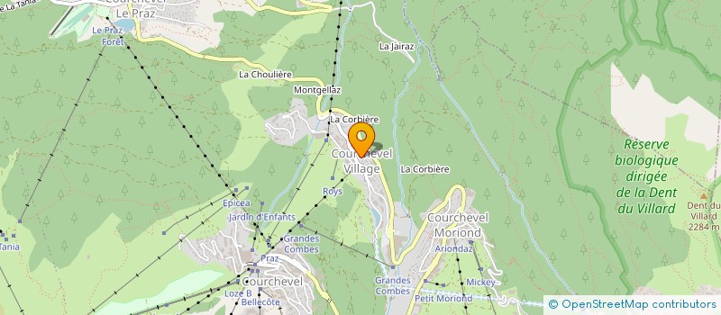 localisation de l'entreprise ACELIA à COURCHEVEL