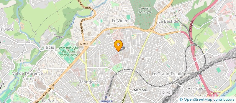 localisation de l'entreprise ACELIM à LIMOGES