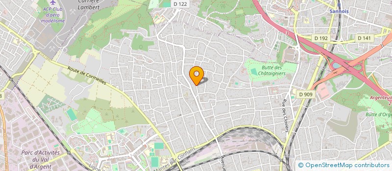 localisation de l'entreprise ACELL à ARGENTEUIL