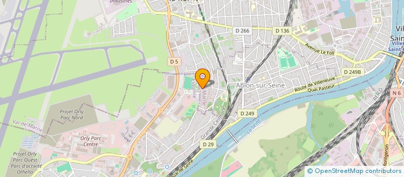 localisation de l'entreprise ACELYA  ABLON-SUR-SEINE