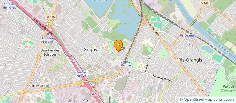 localisation de l'entreprise ACEM BAT à GRIGNY