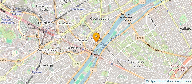 localisation de l'entreprise ACENSI GROUPE à COURBEVOIE