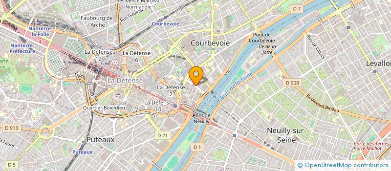 localisation de l'entreprise ACENSI INDUSTRY SERVICES  COURBEVOIE