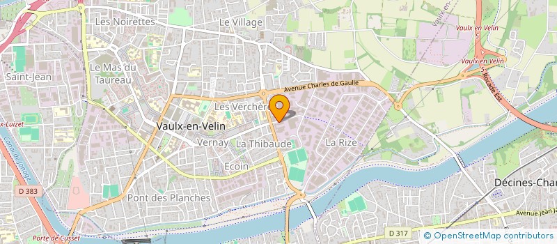 localisation de l'entreprise ACEO à VAULX-EN-VELIN