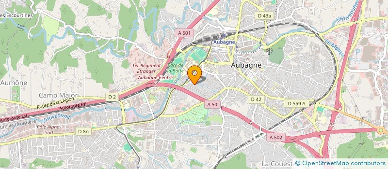 localisation de l'entreprise ACEONOVA  AUBAGNE