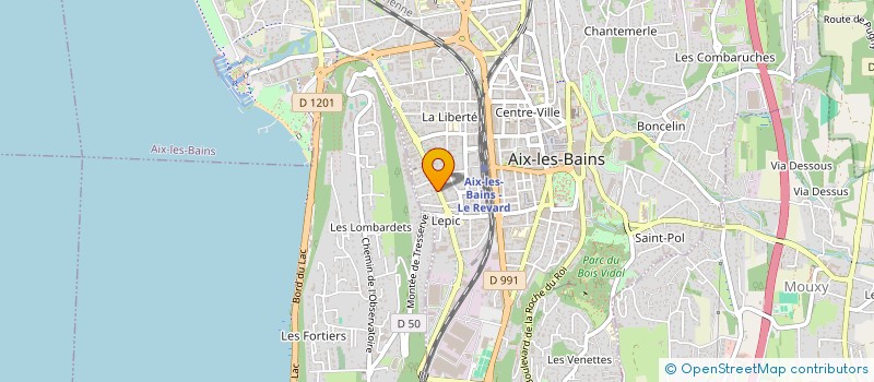 localisation de l'entreprise ACEOR à AIX-LES-BAINS