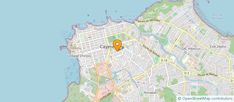 localisation de l'entreprise ACEP BATIMENT  CAYENNE