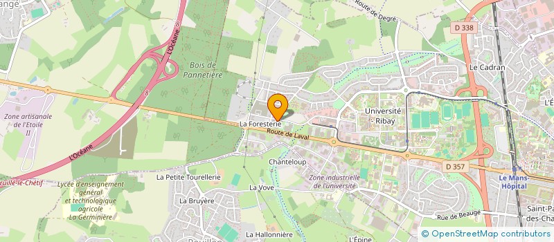 localisation de l'entreprise ACER  LE MANS