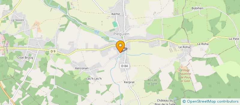 localisation de l'entreprise ACER JARDINS  PLEGUIEN