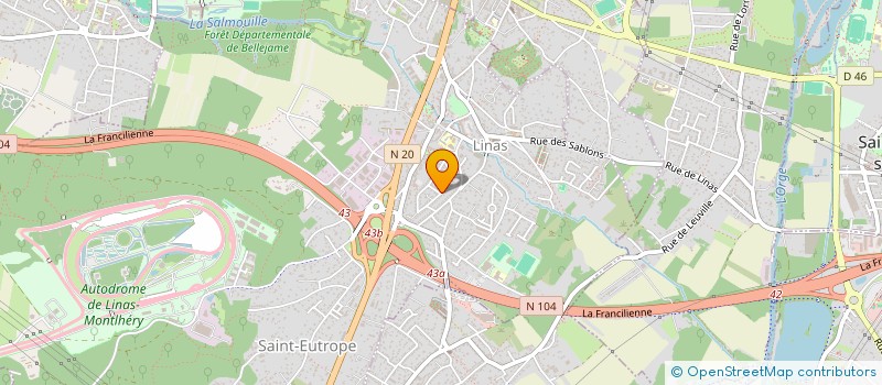 localisation de l'entreprise ACER NEGUNDO à LINAS
