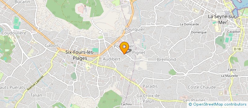 localisation de l'entreprise ACERES-VERDU à SIX-FOURS-LES-PLAGES