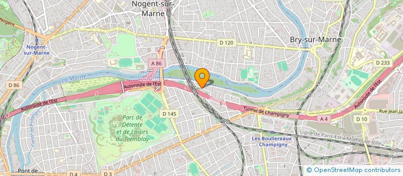 localisation de l'entreprise ACERTARENOV à CHAMPIGNY-SUR-MARNE