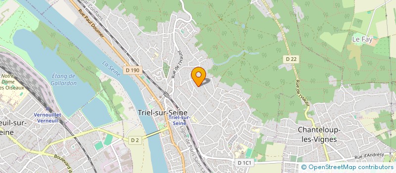 localisation de l'entreprise ACERYAN IMMO  TRIEL-SUR-SEINE