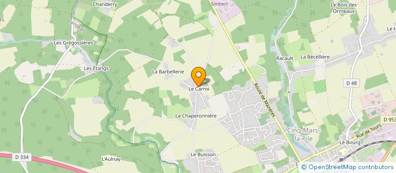 localisation de l'entreprise ACES  CINQ-MARS-LA-PILE