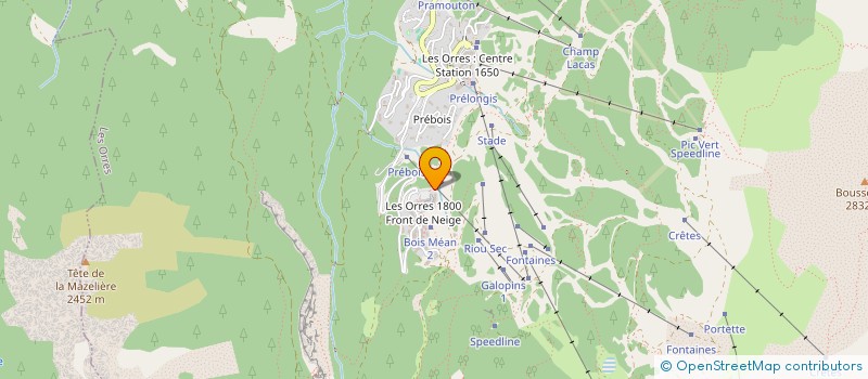 localisation de l'entreprise ACES  LES ORRES