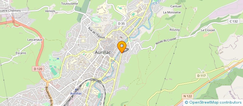 localisation de l'entreprise ACES EDITIONS à AURILLAC