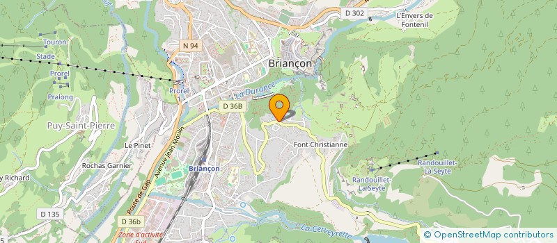 localisation de l'entreprise ACES SERRE CHEVALIER à BRIANCON