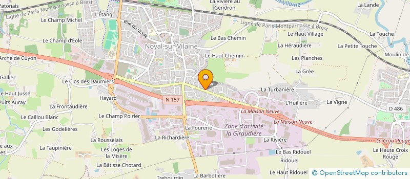 localisation de l'entreprise ACESO  NOYAL-SUR-VILAINE