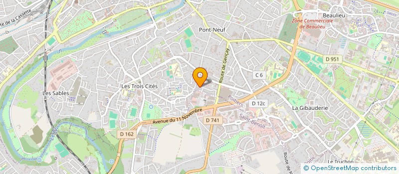 localisation de l'entreprise ACESS DENTAL  POITIERS