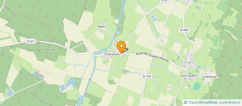 localisation de l'entreprise ACET71  ETRIGNY